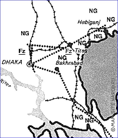 Economico mapa de Bangladesh