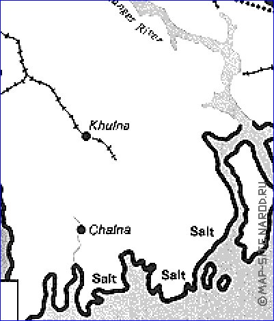 Economico mapa de Bangladesh