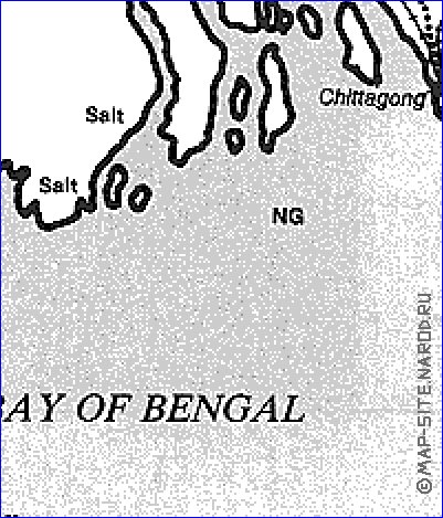 Economique carte de Bangladesh