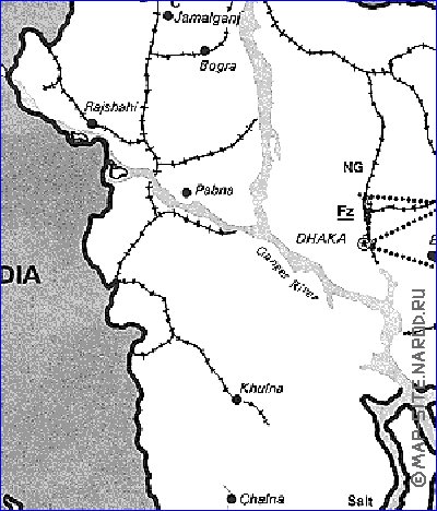 Economique carte de Bangladesh