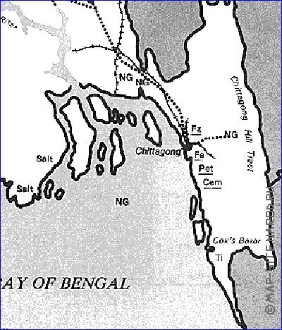 Economique carte de Bangladesh