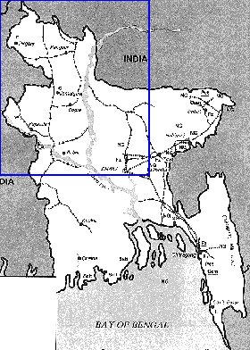 Economico mapa de Bangladesh