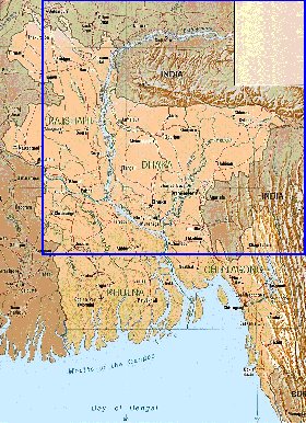 carte de Bangladesh