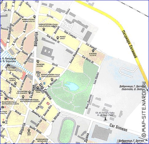 mapa de Bansko em ingles