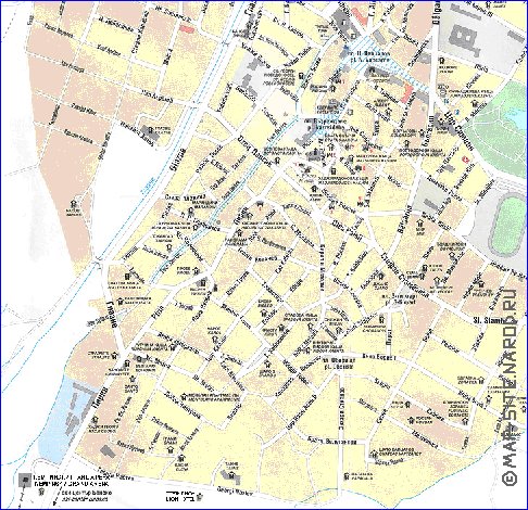 mapa de Bansko em ingles