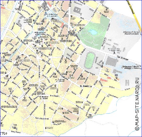 mapa de Bansko em ingles