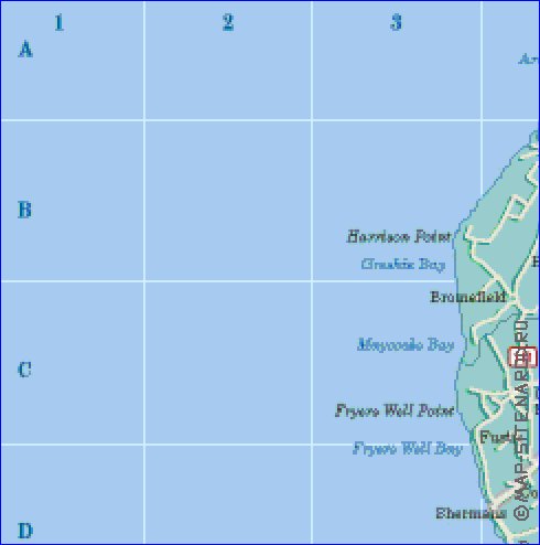 Administrativa mapa de Barbados