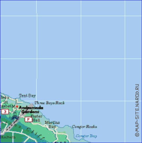 Administrativa mapa de Barbados