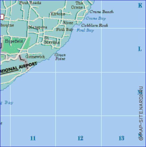 Administrativa mapa de Barbados