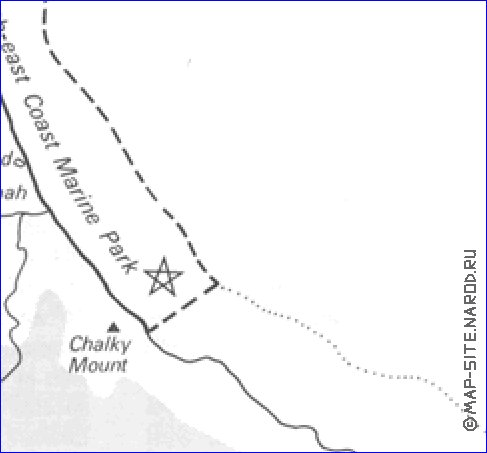 carte de Barbade en anglais