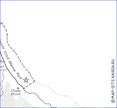 mapa de Barbados em ingles