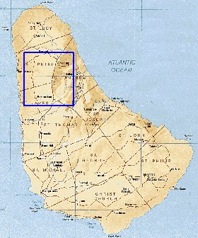 mapa de Barbados