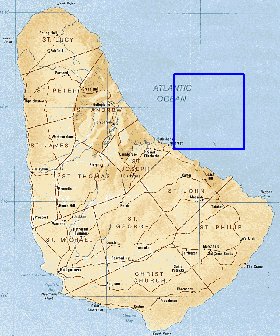 mapa de Barbados
