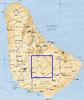 mapa de Barbados