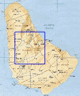 mapa de Barbados