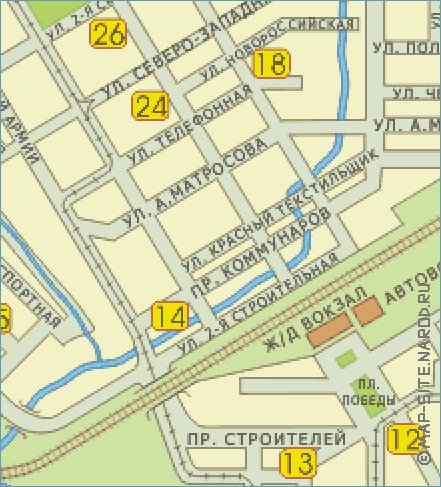 mapa de Barnaul