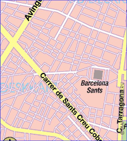 carte de Barcelone en allemand