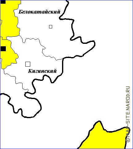 Administrativa mapa de Bascortostao