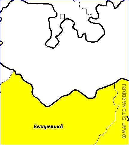 Administrativa mapa de Bascortostao