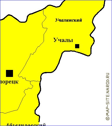 Administrativa mapa de Bascortostao