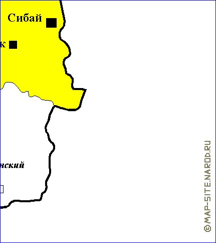 Administrativa mapa de Bascortostao