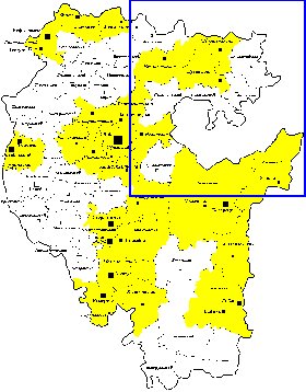 Administrativa mapa de Bascortostao