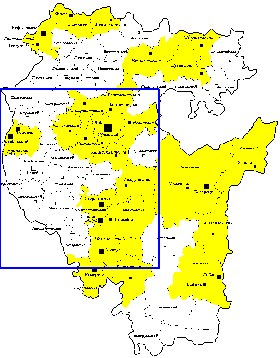 Administrativa mapa de Bascortostao