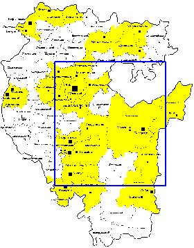 Administrativa mapa de Bascortostao