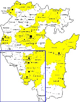 Administrativa mapa de Bascortostao