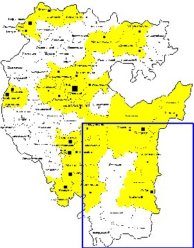 Administrativa mapa de Bascortostao