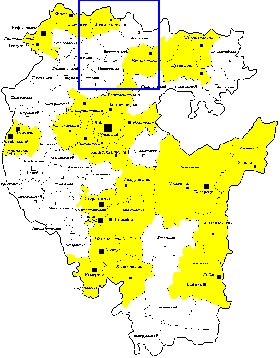 Administrativa mapa de Bascortostao