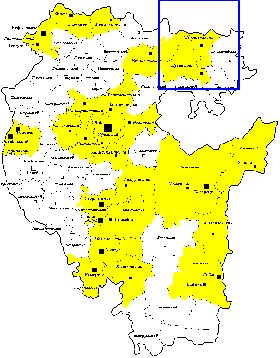 Administrativa mapa de Bascortostao