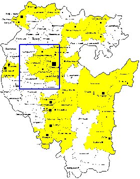 Administrativa mapa de Bascortostao