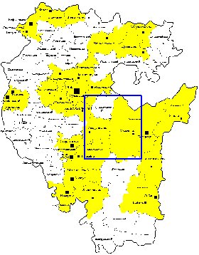 Administrativa mapa de Bascortostao