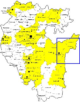 Administrativa mapa de Bascortostao