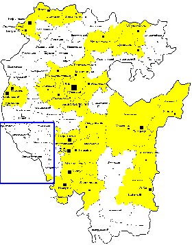 Administrativa mapa de Bascortostao