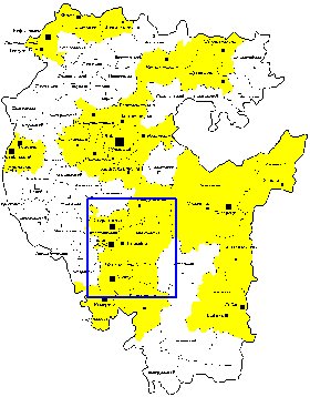 Administrativa mapa de Bascortostao