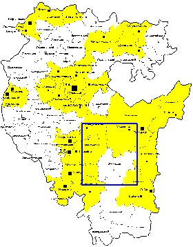 Administrativa mapa de Bascortostao