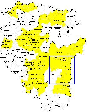 Administrativa mapa de Bascortostao