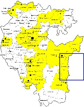 Administrativa mapa de Bascortostao