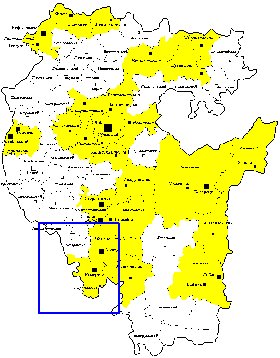 Administrativa mapa de Bascortostao