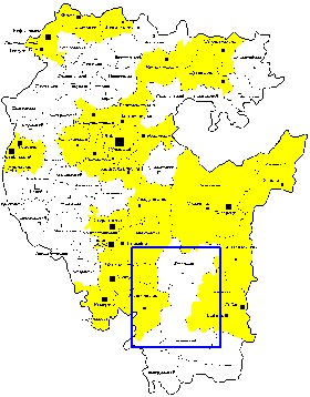 Administrativa mapa de Bascortostao