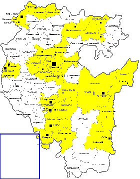 Administrativa mapa de Bascortostao