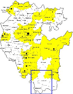 Administrativa mapa de Bascortostao