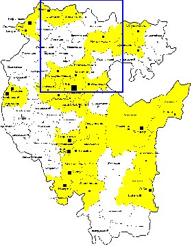 Administrativa mapa de Bascortostao