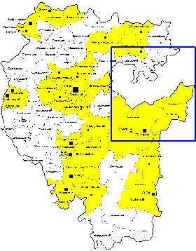 Administrativa mapa de Bascortostao