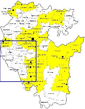 Administrativa mapa de Bascortostao