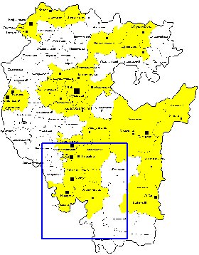 Administrativa mapa de Bascortostao