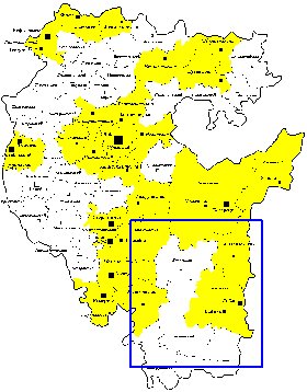 Administrativa mapa de Bascortostao