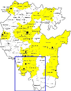 Administrativa mapa de Bascortostao